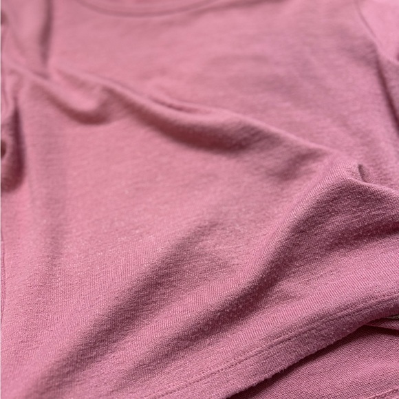 ARITZIA WILFRED FREE cropped Long Sleeve shirt women’s small pink - Picture 7 of 12